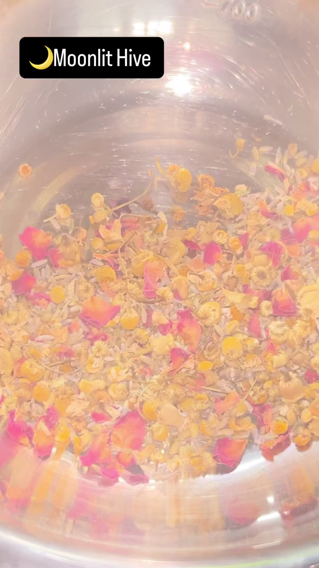 Loose Leaf Herbal Tea – Moonlit Hive Calming Evening Blend, Caffeine-Free