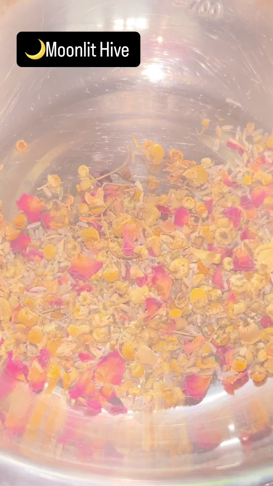 Loose Leaf Herbal Tea – Moonlit Hive Calming Evening Blend, Caffeine-Free